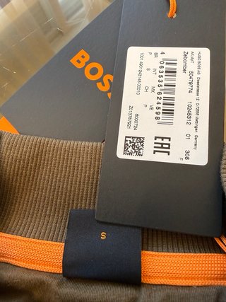 Chaqueta Bomber BOSS Talla S Marrón Caqui.