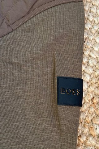 Chaqueta Bomber BOSS Talla S Marrón Caqui.