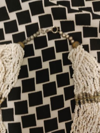 Collana multistrato perle bianche