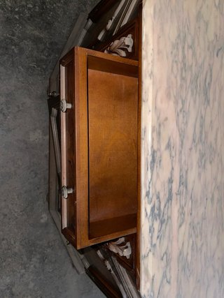 Mueble vintage mármol y madera