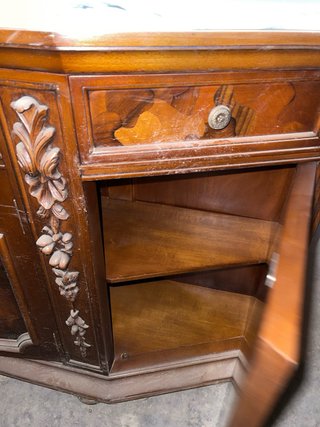 Mueble vintage mármol y madera