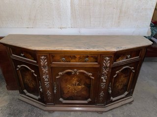 Mueble vintage mármol y madera