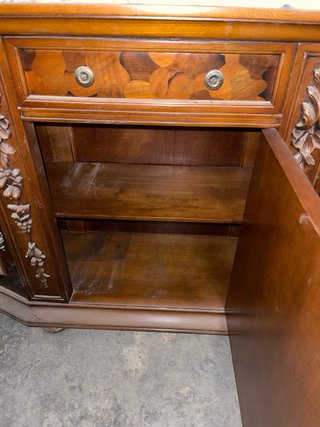 Mueble vintage mármol y madera