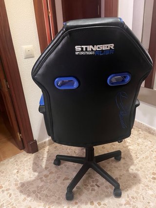 Silla Gaming STINGER Negra y Azul