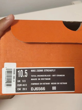 T44,5 Nike ZoomX Streakfly  Naranja