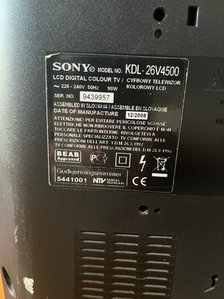 Televisor Sony Bravia Negro