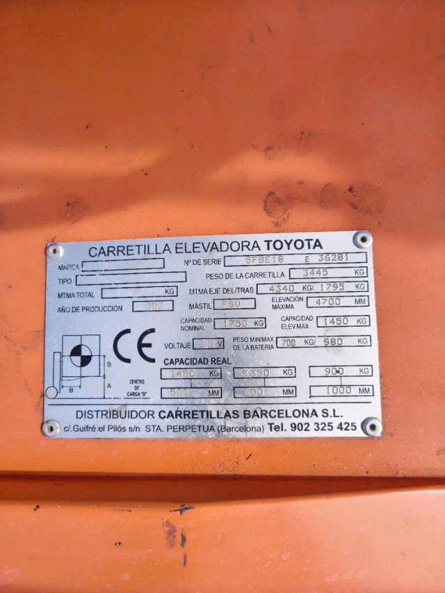 Carretilla elevadora eléctrica Toyota