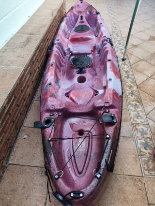 Kayak Pesca Doble 2+1 como nuevo!!