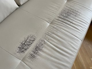Sofá Cama Chaise Longue Piel Sintética Beige