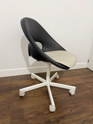 Silla Ikea Eldberget azul y blanca
