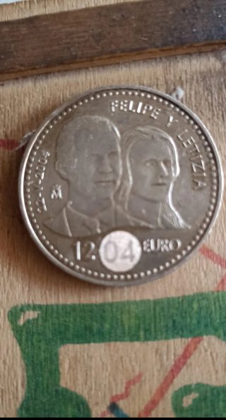 Moneta spagnola da 12 Euro 2004 Felipe y Letizia