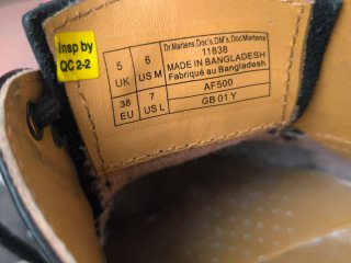 Zapatos Dr. Martens Piel Mujer Negro