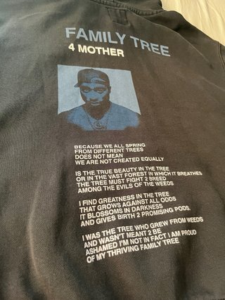 Sudadera Tupac Negra con Capucha