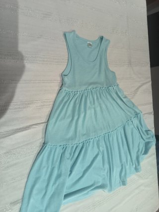 Vestido niña azul con volantes 152 cm 11-13