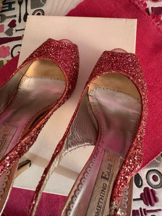 Sandalias Peep Toe Glitter Something Else