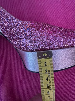 Sandalias Peep Toe Glitter Something Else