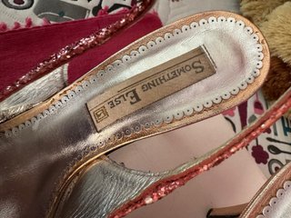 Sandalias Peep Toe Glitter Something Else