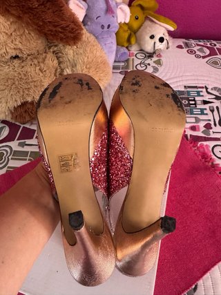 Sandalias Peep Toe Glitter Something Else