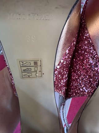 Sandalias Peep Toe Glitter Something Else