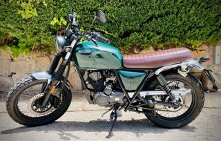 Brixton Cromwell 125cc Moto Verde/Marrón
