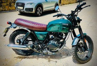 Brixton Cromwell 125cc Moto Verde/Marrón