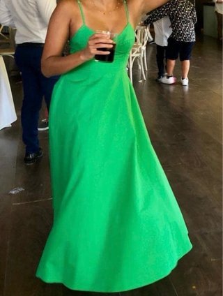 Vestido verde midi