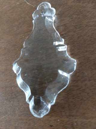 2 lágrimas de cristal para lámpara