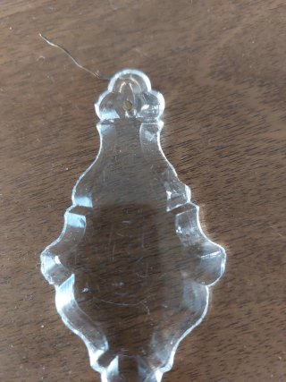 2 lágrimas de cristal para lámpara