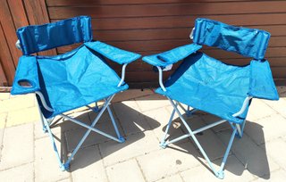 2 Sillas Plegables Camping Azul Quechua Basic