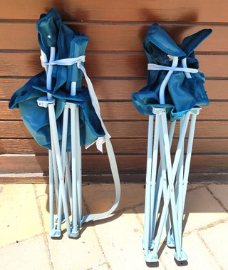 2 Sillas Plegables Camping Azul Quechua Basic