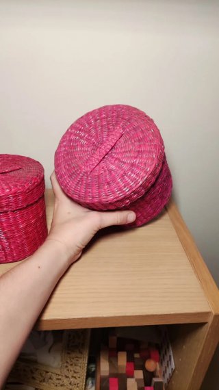 Cajas Mimbre Zara Home Rosas (2 uds)
