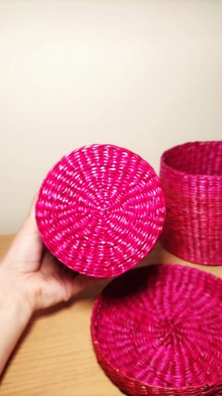 Cajas Mimbre Zara Home Rosas (2 uds)