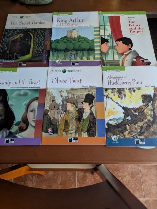 Libros de escucha de inglés de distintas historias
