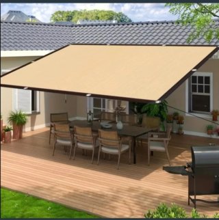 Toldo Vela Malla Sombra Rectangular 3X5