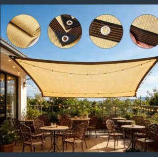 Toldo Vela Malla Sombra Rectangular 3X5