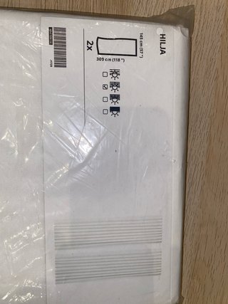 Cortinas HILJA Blancas (2 uds)