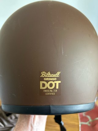 Casco Moto Integral Marrón Talla S