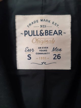 Blazer oversize Pull&Bear negra