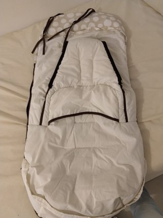 Saco Carro Bebé Beige y Marrón