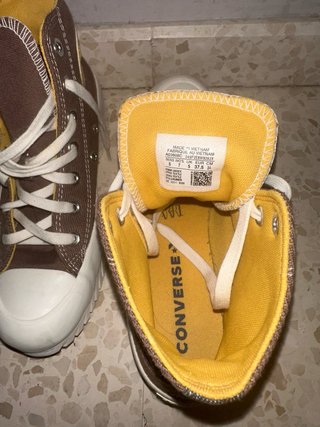 Botines Converse Marrones y Blancos