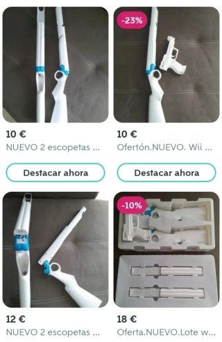 NUEVO. 2 Pistolas Wii y WiiU
