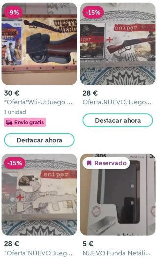 NUEVO. 2 Pistolas Wii y WiiU