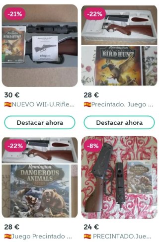 NUEVO. 2 Pistolas Wii y WiiU