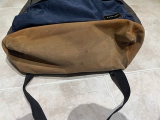 Mochila Quiksilver azul y marrón