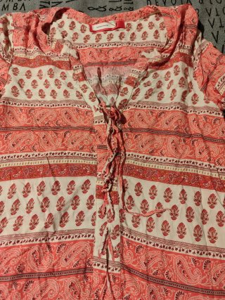 Vestido de playa estampado