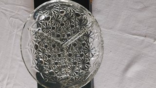 Plato cristal tallado 3 compartimentos