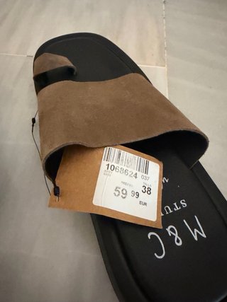 Sandalias Ulanka Piel Talla 38 Verde Oliva