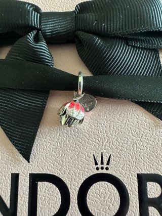 Charm ciondolo argento s925 Fiore Thank You