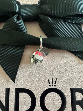 Charm ciondolo argento s925 Fiore Thank You
