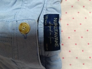 Pantalón corto vaquero niño azul